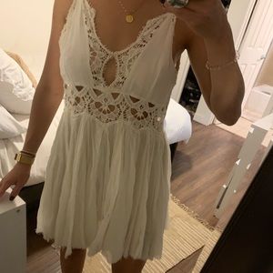 Cream Free People Sundress
